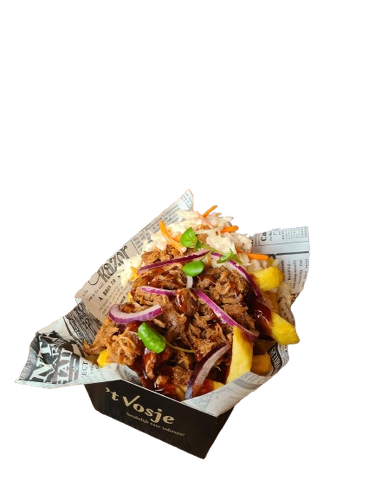 Frites Pulled chicken